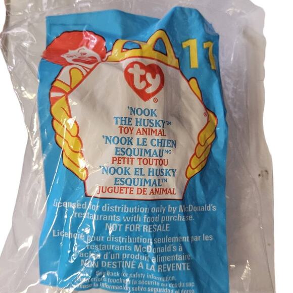 1999 McDonalds TY Nook the Husky 11 New in Package - Picture 1 of 2